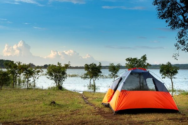 Camping dans les landes en bord de plage